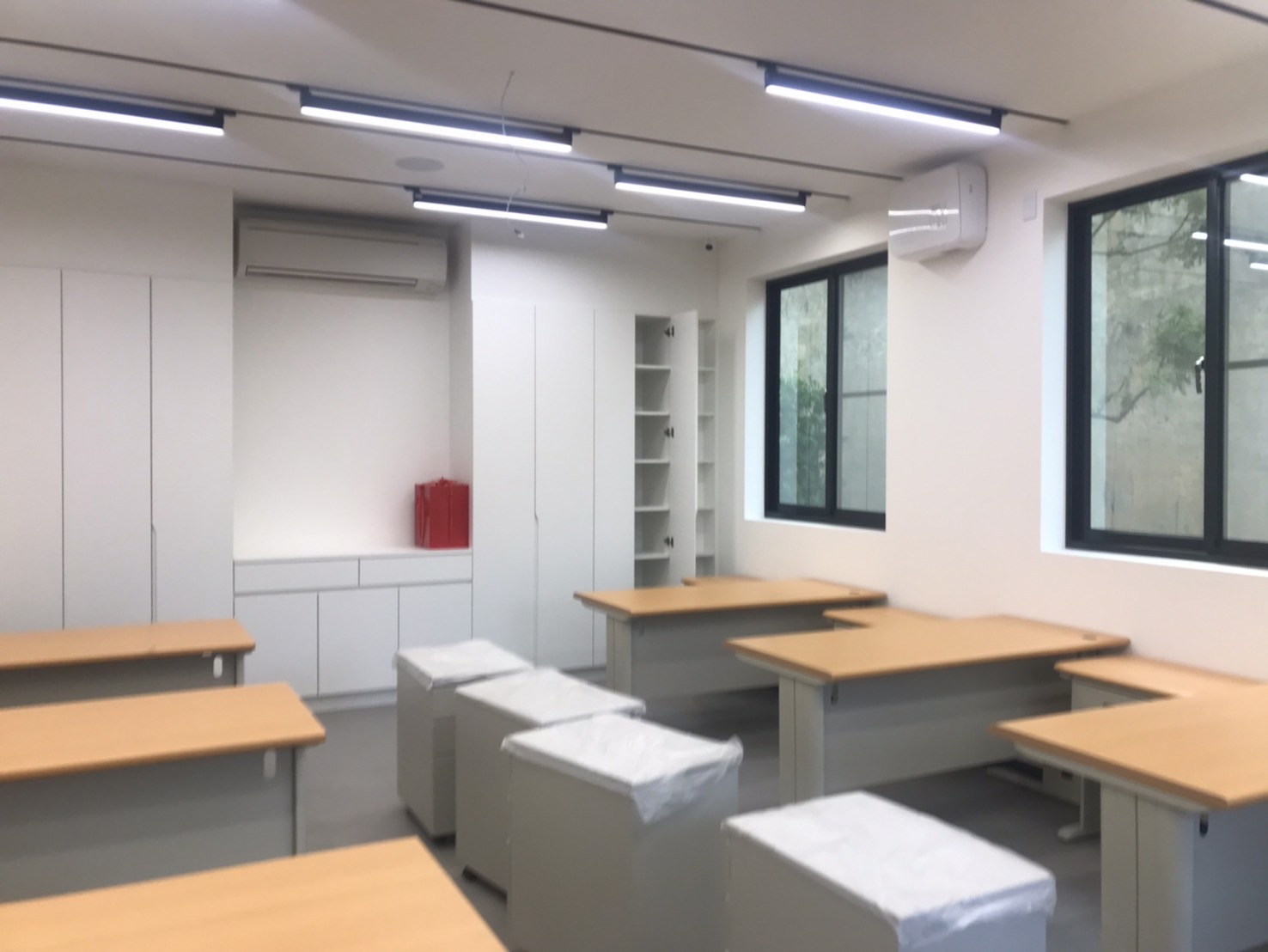 辦公室空間完成安裝的 i-Cleaning 引氧機